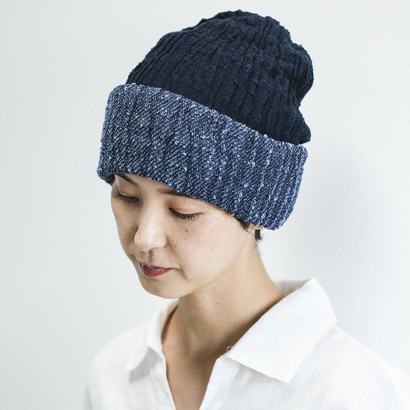 【送料込】工房織座 8WAY COTTON CAP コットンキャップ ニット帽 日本製 コットン100% 綿 プレゼント ギフト 防寒対策 レディース 春 夏 秋 冬 ベージュ/オリーブ/ネイビー oriza 母の日 敬老の日 プチギフト