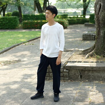 【送料込】宮田織物 和木綿 しじらパンツ 男女兼用 メンズ/レディース 男性/女性 春 夏 秋 日本製 綿100% ウエスト総ゴム もんぺ 和調 黒 紺 グレー M/L