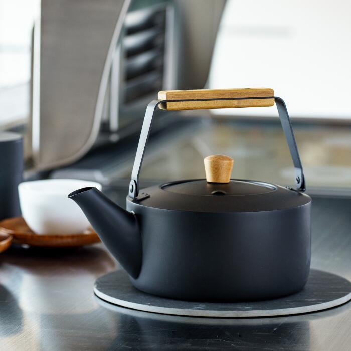 宮崎製作所 茶き くろいろケトル 1.5L/2.0L CHA-11/CHA-12 マットブラック やかん ケトル 直火IH対応 日本製 燕三条 メーカー直送