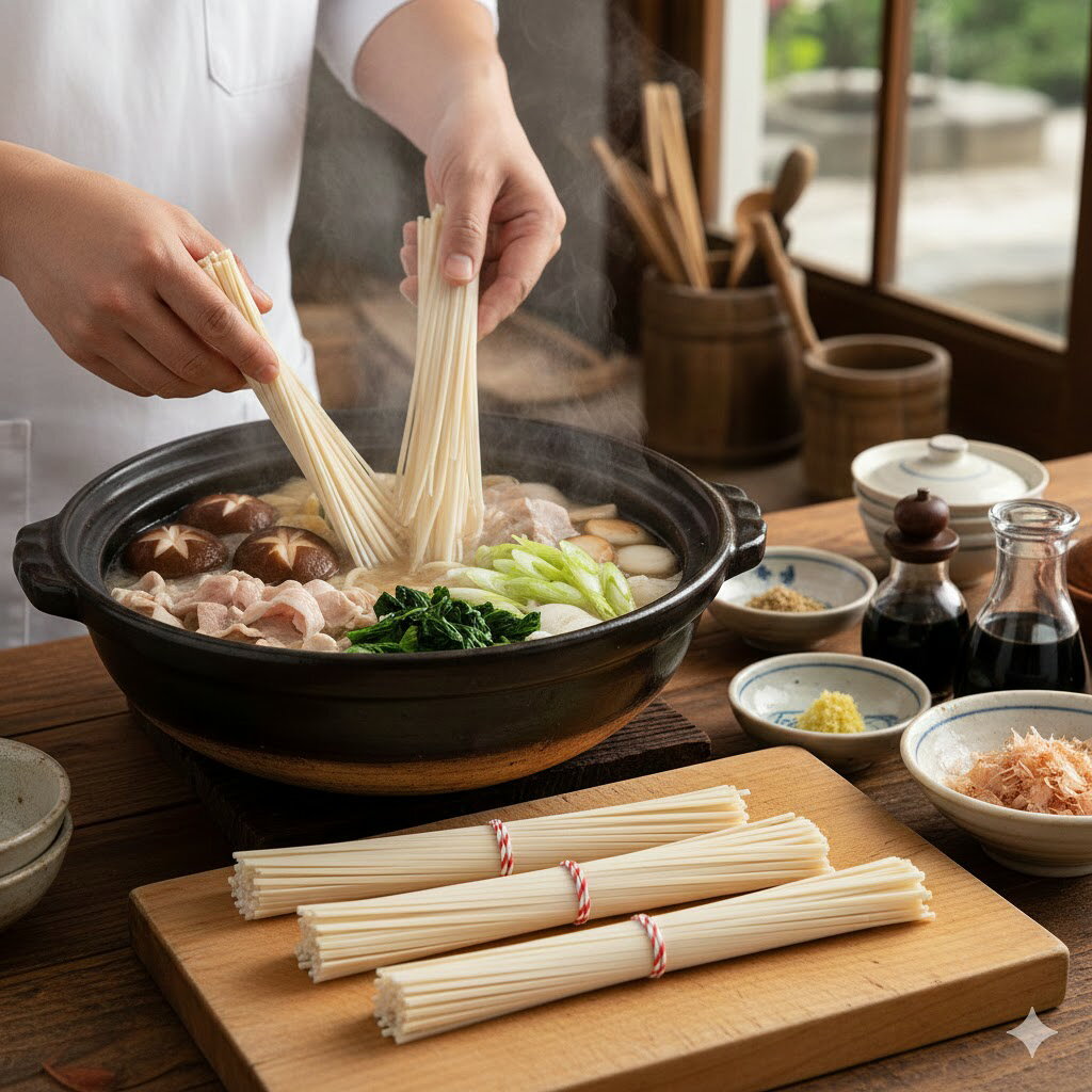 Rakuten - 島原手延 平うどん計1.0kg 島原うどん乾麺 乾麺 非常食 手延べそうめん 島原手延べ 細うどん 200g /手延べうどん うど 乾麺 めん 冷しうどん レシピ 長期保存 長崎 ご当地 人気 国産 特産品 名産品 取り寄せ 半生うどん 年明けうどん お歳暮 贈答
