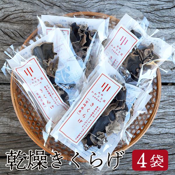 【 乾燥 きくらげ 】15g 4袋セット 主治医が見つかる診療所 で紹介 ネコポス送料無料 宮崎県 諸塚村産 お味噌汁 コリコリ 食感 10P03Dec16