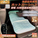カーシート ヒーター ホットカーシート 2枚セット 後部座席用 12v車用 シートヒーター 車用シートヒーター シートカバー シガー 電源 防寒対策 暖房