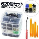 プッシュリテーナーピンリベット 620PCS ピンバンパーバックル モールディングクリップキット クリップ プラスチックリベット アクセサリー 送料無料