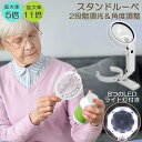 虫眼鏡 拡大鏡 デスクライト スタンド ルーペ LED ルーペ ライト付き ルーペ付き ハンドライト 電気スタンド LEDライト 目に優しい スタン