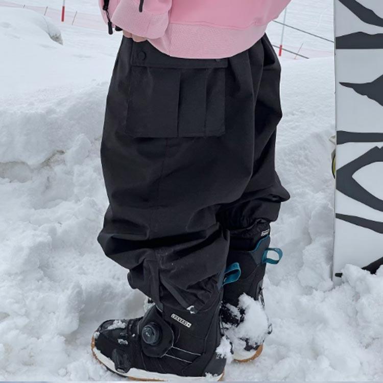 黒 防水 レディース 秋 スノーボードウェア カジュアルパンツ 春 スキーパンツ ズ...