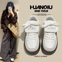 HUANQIU 6/12-07/01 1時59分迄10%OFF クーポン利用で4122 ローカットスニーカー レディース 厚底 靴 通気性 秋春 シーズン 美脚...