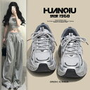 HUANQIU 6/12-07/01 1時59分迄10%OFF クーポン利用で4122 厚底スニーカー レディース 通気性抜群 美脚効果 身長アップ 3cm 厚...