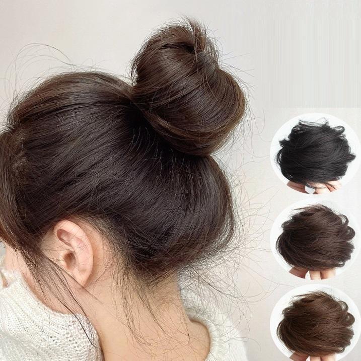 お団子ウィッグ ヘアゴム ウィッグゴム 部分ウィッグ ポイントウィッグ つけ毛 髪ゴム ヘアアクセサリー 女性 レディース 髪留め まとめがみ 簡単 送料無料