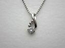Pt900/850 ダイヤモンドペンダントネックレス/プラチナ/ダイヤモンド0.305ct/4.7g/鑑定書【質屋出店】【送料無料】(4)