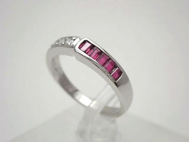【中古】Pt900ルビーリング／ル...