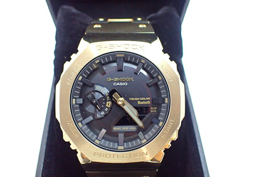 腕時計　CASIO　G-SHOCK GM-B2100GD／フルメタルモデル　タフソーラー／カシオ【質屋出店】【送料無料】【中古】