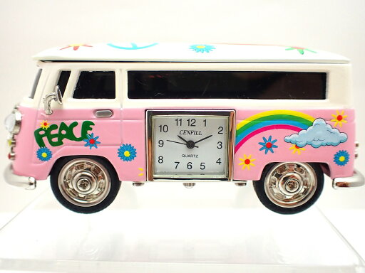 バス ピンク/置き時計 QUARTZ/ bus clock【質屋出店】【送料無料】【gōngjiāochē/zhōngbiǎo】 バス ピンク/置き時計 QUARTZ/ bus clock【質屋出店】【送料無料】【gōngjiāochē/zhōngbiǎo】
