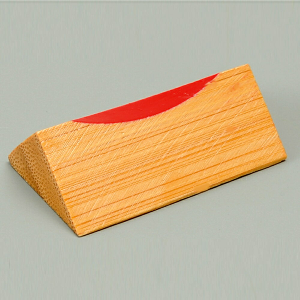 【全品ポイント5倍＋エントリーでP4倍 20日限定】 天然竹製 箸置き 三角 赤 おしゃれ はしおき シンプル
