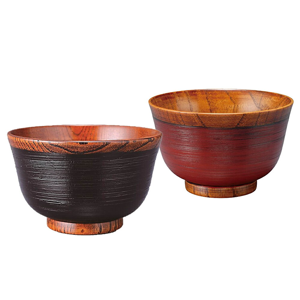 【最大10％OFFクーポン 19日20時〜】 天然木製 刷毛目 お椀 お碗 夫婦椀セット ギフトBOX入り 汁椀 お茶碗 おわん ペア ペアセット ギフトセット 結婚祝い 贈り物 プレゼント 和食器 食器セット ペア食器 おわん 木製 味噌汁 おしゃれ