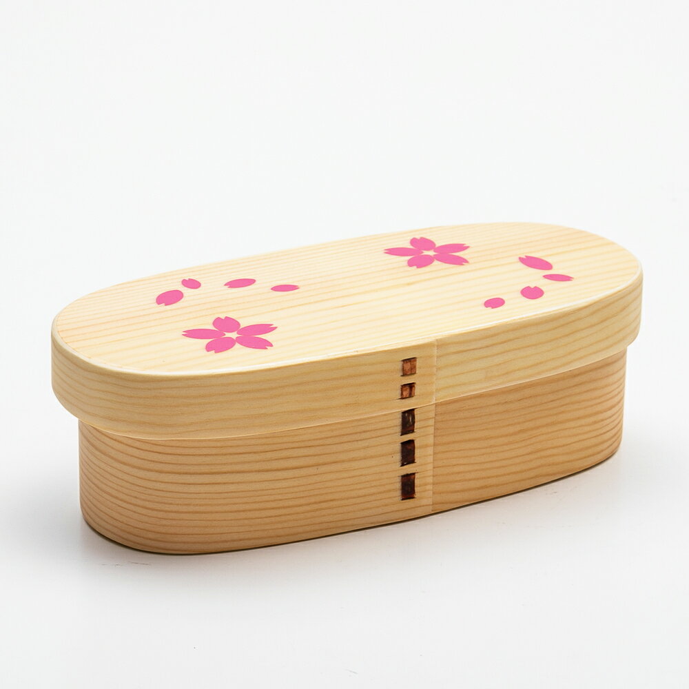 【10%OFF 12/4 20時〜】 お弁当箱 曲げわっぱ 弁当箱 桜咲く 白木 400ml 1段 曲げわっぱ弁当箱 ウレタン塗装 お弁当箱 まげわっぱ 和風 ...