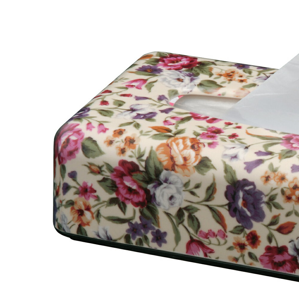 ティッシュケース プチローズ (布貼・抗菌) ティッシュボックス おしゃれ 花柄 インテリア 日本製 [2]