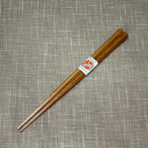 【3点5％OFFクーポン 23日20時～】 天然木製 箸 八角 栗 21.5cm お箸 おはし