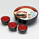 【5%OFFクーポン 9日20時〜】 山中塗り そうめんセット 3人用 黒内朱 日本製 国産