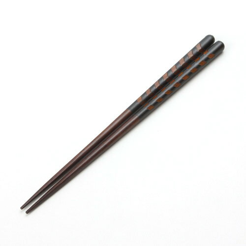 天然木製 箸 矢柄 黒 23.5cm お箸 おはし おしゃれ かっこいい ナチュラル カトラリー シンプル 先角 和食器 和風 大…