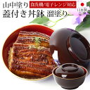 【全品ポイント5倍 7日10時まで】 丼鉢 うな重丼 うな重箱 電子レンジ対応 食洗機対応 蓋付き フタ 丸 どんぶり椀 丼 天丼 親子丼 海鮮丼 溜塗り 高級...