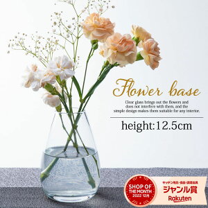 【50％OFFクーポン 1日20時開始】 フラワーベース 花瓶 おしゃれ ガラス 一輪挿し 12.5cm 北欧インテリア雑貨 丸 かわいい 小さい シンプル 送料無料 花器 おしゃれ 透明 新生活 リビング 寝室 玄関 書斎 窓辺 食卓