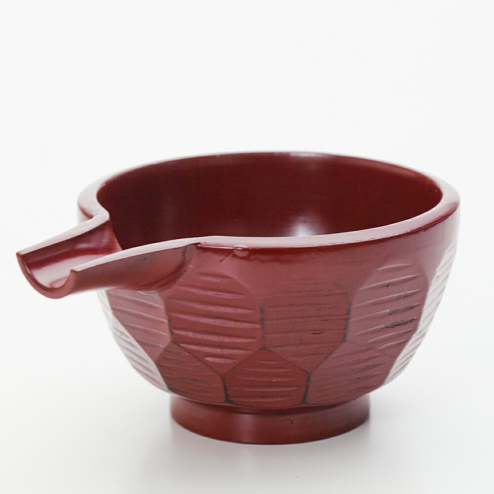 【最大300円クーポン有】 天然木製 片口 亀甲彫 根来 漆塗り 酒器 日本酒 小鉢 ボウル 食器 ソース ドレッシング 調味料にも ピッチャー おしゃれ 和風...