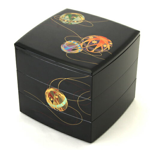 【10%OFF 12/4 20時〜】 6.5寸 胴張 三段 重箱 彩光てまり 日本製 国産 運動会 大型 弁当箱 おしゃれ 3段 お重箱 かわいい おせち 正月...