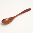 【ポイント5倍 11日1:59まで】 天然木製 M19スプーン 赤 漆塗り 18cm 大きめ 長い おしゃれ カトラリー ナチュラル パスタ サラダ マルチ 万...