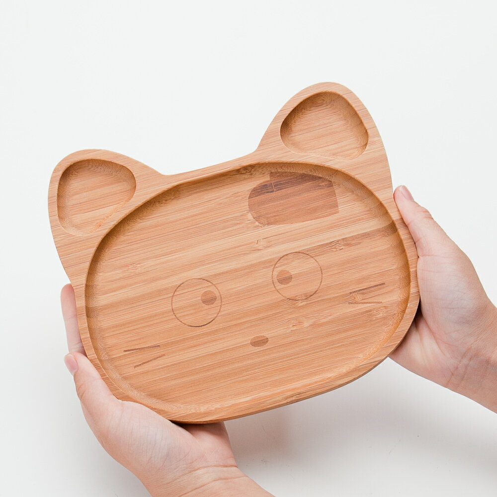 曲げわっぱと漆器 みよし漆器本舗のキッズプレート タマ Banboo plate 出産祝い 食器 食い初め膳 お食い初め膳 ベビー キッズ 子供 離乳食 男の子 女の子｜アングル2