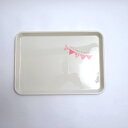 紀州塗り お盆 食洗機対応 ノンスリップトレー Let's have a party ピンク 33cm(S) すべり止め加工 おぼん トレイ 日本製 国産