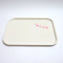 紀州塗り お盆 食洗機対応 ノンスリップトレー Let's have a party ピンク 38.5cm(M) すべり止め加工 おぼん トレイ 日本製 国産