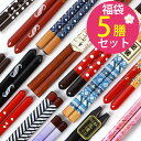 ＼半額 アウトレット／【50％OFF】【さらに最大300円クーポン有】 数量限定 福袋 お箸5膳 木製 箸 5膳セット 2023年 デザイン箸 和箸 おしゃれ かわいい お年賀 お箸 正月 迎春 和食器 和風 北欧 大人用 男 女 おはし 粗品 ノベルティー 送料無料