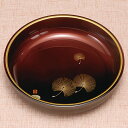 【ポイント5倍 11日1:59まで】 紀州塗り 8寸 菓子鉢 塗り分け玉虫 金渕 貝入松 日本製 国産