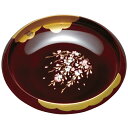 【10%OFF】【さらに最大300円クーポン有り】 紀州塗り 7.5寸 菓子鉢 溜 金雲さくら 日本製 国産