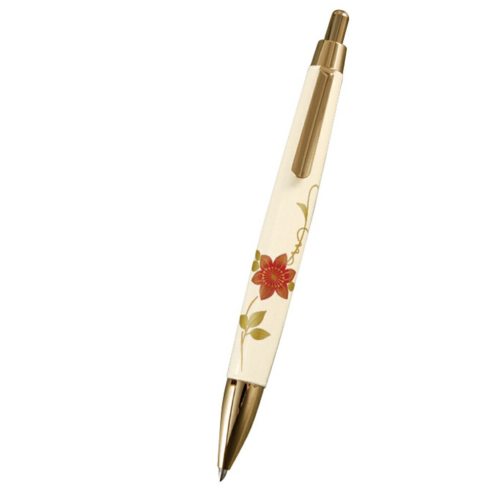 【10%OFF 12/4 20時〜】 ボールペン 紀州塗り 木製 蒔絵 黒インク 白 鉄仙 高級感 おしゃれ 桐箱入り 男性 女性 送料無料 贈り物 ギフト プ...