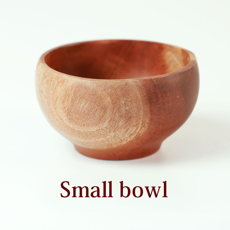 【最大300円OFFクーポン有】 天然木製 ボウル お椀 汁椀 カフェ食器 小さめ おしゃれ デザートボウル お茶碗 おわん お碗 スープボウル 北欧風 ナチュ...