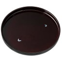 【10%OFF】【2点5%クーポン 7日まで】 紀州塗り お盆 トレー 10寸 30cm 丸盆 溜 貝貼蝶 和風 和室 おしゃれ トレイ おぼん 日本製