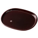 【10%OFF】【2点5%クーポン 7日まで】 紀州塗り お盆 トレー 10寸 30.3cm幅 深型小判盆 溜 明月 和風 和室 おしゃれ おぼん 日本製 トレイ