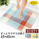 バスマット 乾度良好 リアン 45×60cm おしゃれ ふわふわ サラサラ 吸水 速乾 抗菌 防臭 衛生的 丸洗い可能 シンプル オカ オレンジ ブルー バス用...