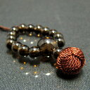 開運 厄除け 携帯電話用「おじゅず」パワーストーンストラップ 茶水晶 メール便対応可能商品 メル 【20251101】