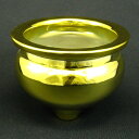 せともの香炉 香呂 線香立て 金 5号 5寸 せともの 陶器 で作った仏具 (20250509)