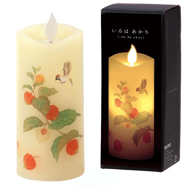 いろはあかり S ほおずき 安らぎのAKARI キャンドル型LEDライト LEDキャンドル カメヤマ あかり フェイクキャンドル 【20251123】