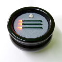 サンやすらぎ 茶色陶器製香炉 2.5寸線香寝かせタイプ 電子線香 茶香炉 香呂 線香立て 火を使わない線香 火災対策 電子の炎で安全 便利! 安心線香 【202...