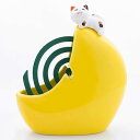 月にのぼった猫(みけ)蚊遣器 香取器 蚊取線香 蚊遣り器 蚊やり器 蚊対策 蚊取り線香入れ 節電 節電対策 エコ eco デング熱 ジカ熱対策 虫よけ 虫除け ...