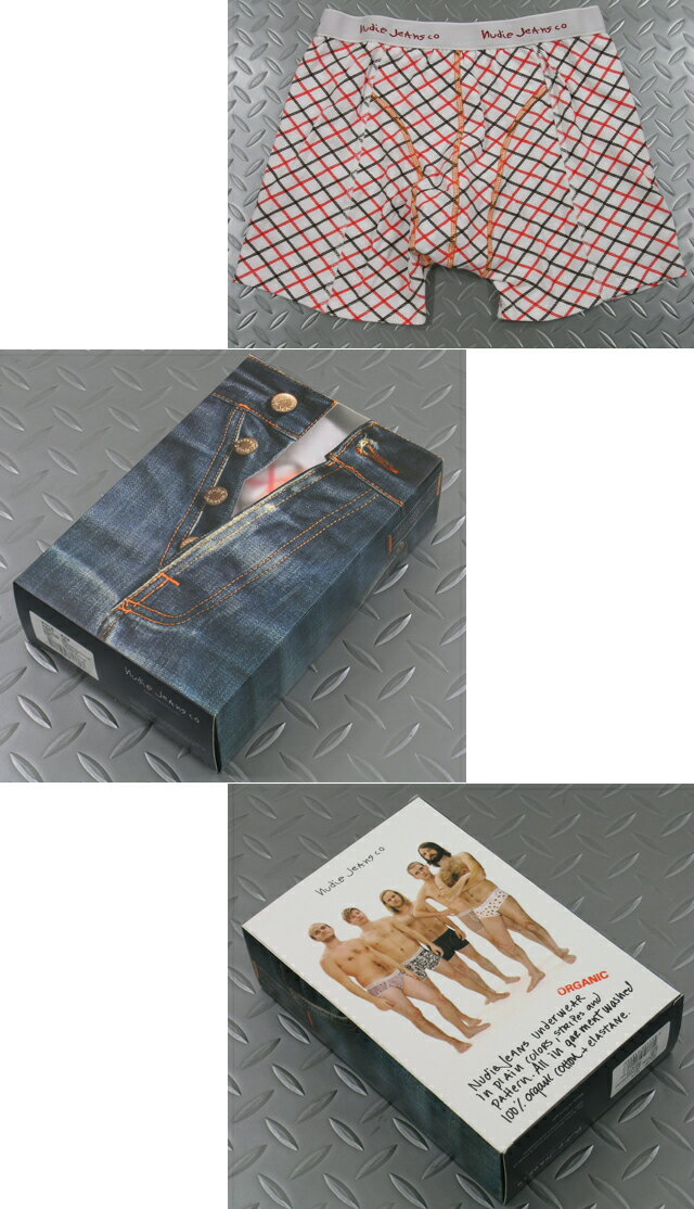 nudie Jeans co (�̡��ǥ��������󥺡� SUNE BOXER NET ORGANIC COTTON 100% (�������˥å����åȥ󡦥˥åȥܥ�����) Brown/Orange(�֥饦��ߥ����)