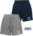 FRANKLIN&MARSHALL/フランクリンアンドマーシャル SLUSH SHORTS アーチロゴ入り、ハーフスウェットパンツ/スウェットショーツSKU #SFMF217ANS18