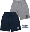 FRANKLIN&MARSHALL/フランクリンアンドマーシャル SLUSH SHORTS エンブレムロゴ刺繍入り、ハーフスウェットパンツ/スウェットショーツSKU #SFMF213AMS18