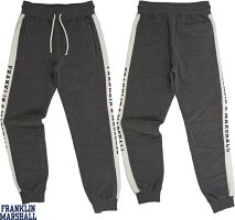 FRANKLIN&MARSHALL,フランクリンアンドマーシャル,FLEECETROUSERS,プリントロゴ入り、スウェットパンツ,DARKGREYMELANGE(ダークグレーメランジ),#PFMF269AMW19