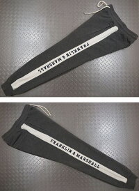 FRANKLIN&MARSHALL,フランクリンアンドマーシャル,FLEECETROUSERS,プリントロゴ入り、スウェットパンツ,DARKGREYMELANGE(ダークグレーメランジ),#PFMF269AMW19