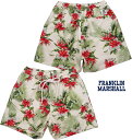 FRANKLIN＆MARSHALL/フランクリンアンドマーシャル TEXITILE SHORTS ボタニカル柄 ショーツ/花柄ストレッチショーツ/ショートパンツ FLOWER ALL OVER(ボタニカルプリント)/SKU #STMF472ANS19